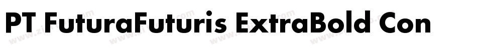PT FuturaFuturis ExtraBold Condensed Cyrillic字体转换